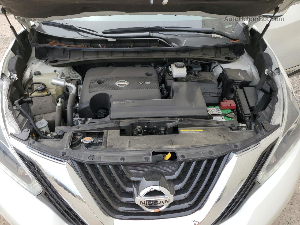 2018 Nissan Murano S Белый vin: 5N1AZ2MG3JN177672