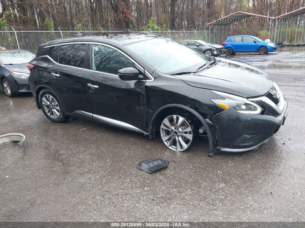 2018 Nissan Murano S Black vin: 5N1AZ2MG3JN191913