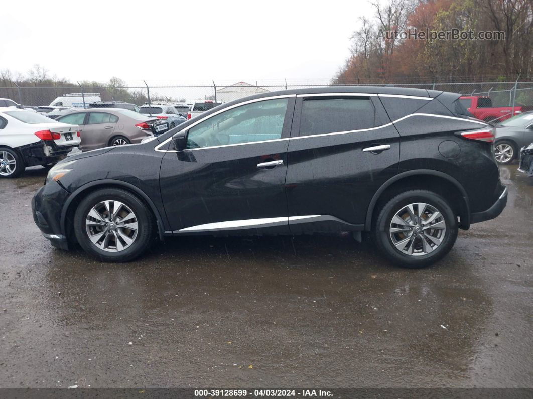 2018 Nissan Murano S Черный vin: 5N1AZ2MG3JN191913