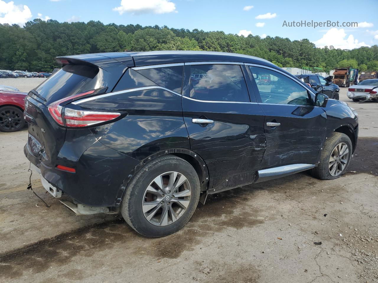 2018 Nissan Murano S Black vin: 5N1AZ2MG3JN192897