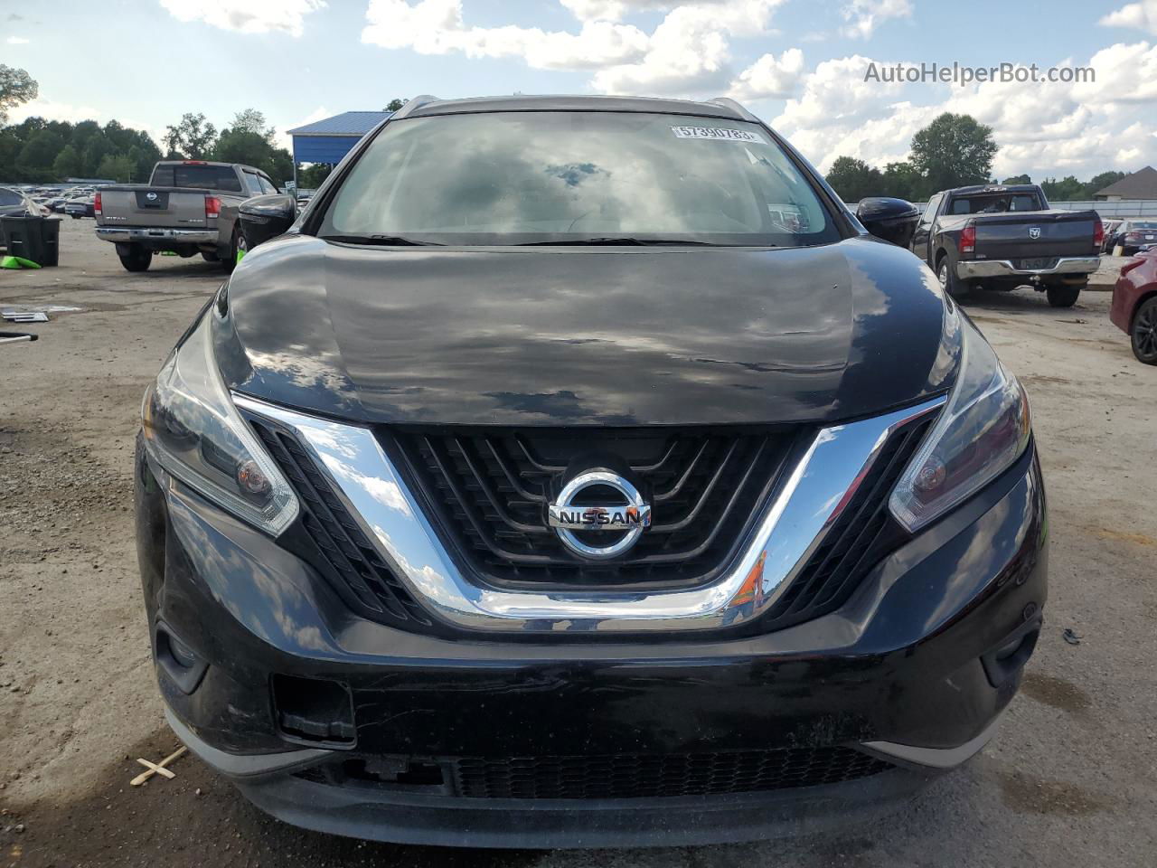 2018 Nissan Murano S Black vin: 5N1AZ2MG3JN192897