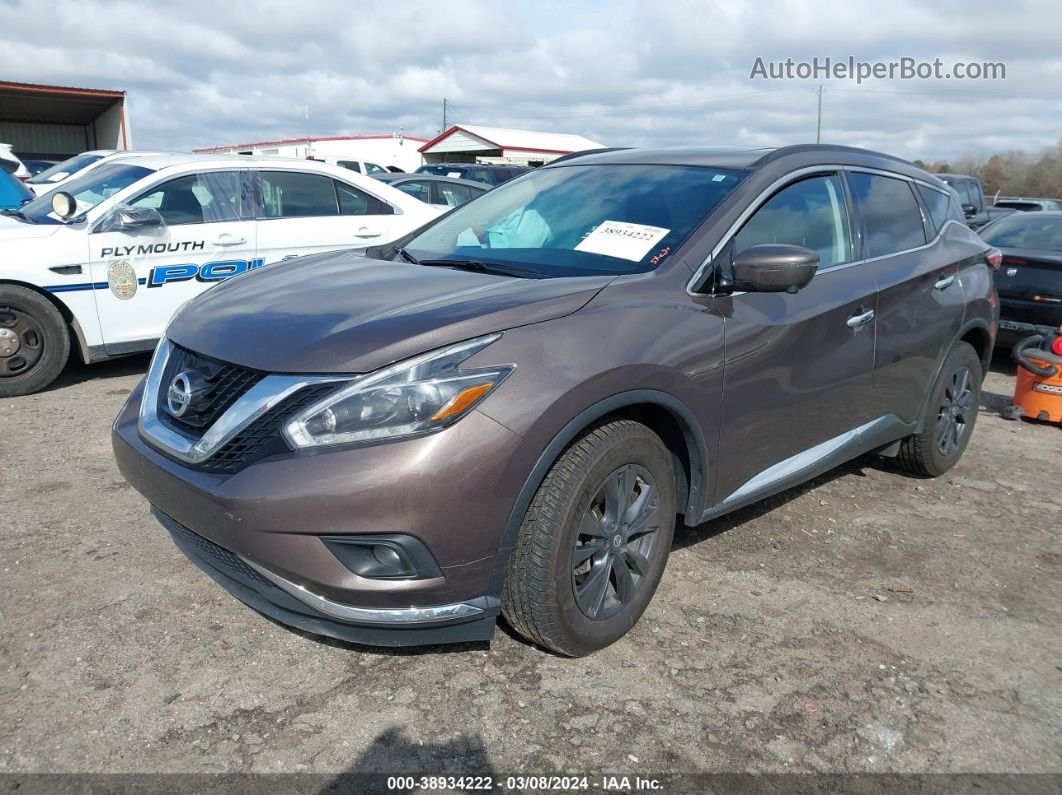 2018 Nissan Murano Sv Dark Brown vin: 5N1AZ2MG3JN193788