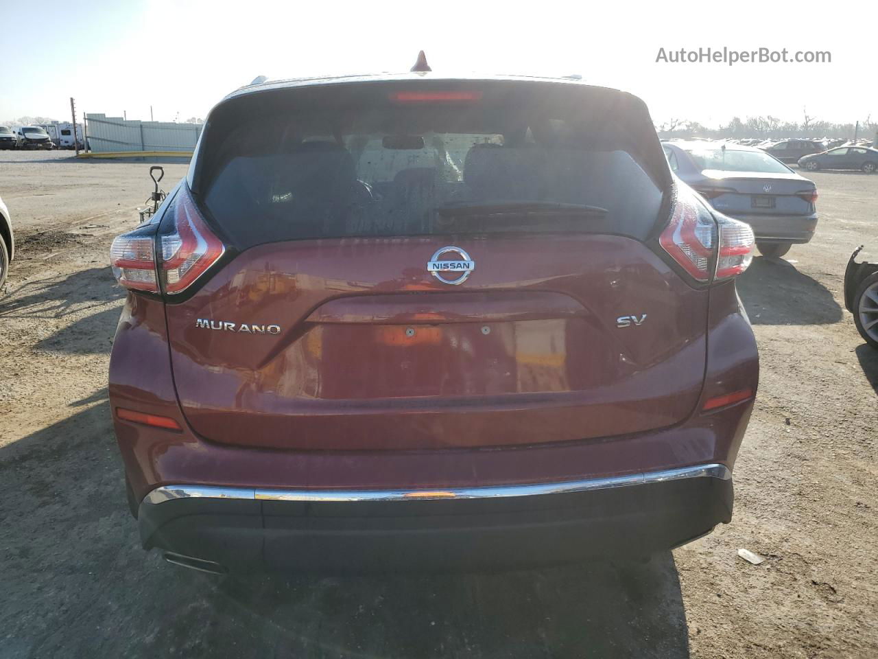 2018 Nissan Murano S Темно-бордовый vin: 5N1AZ2MG3JN203672