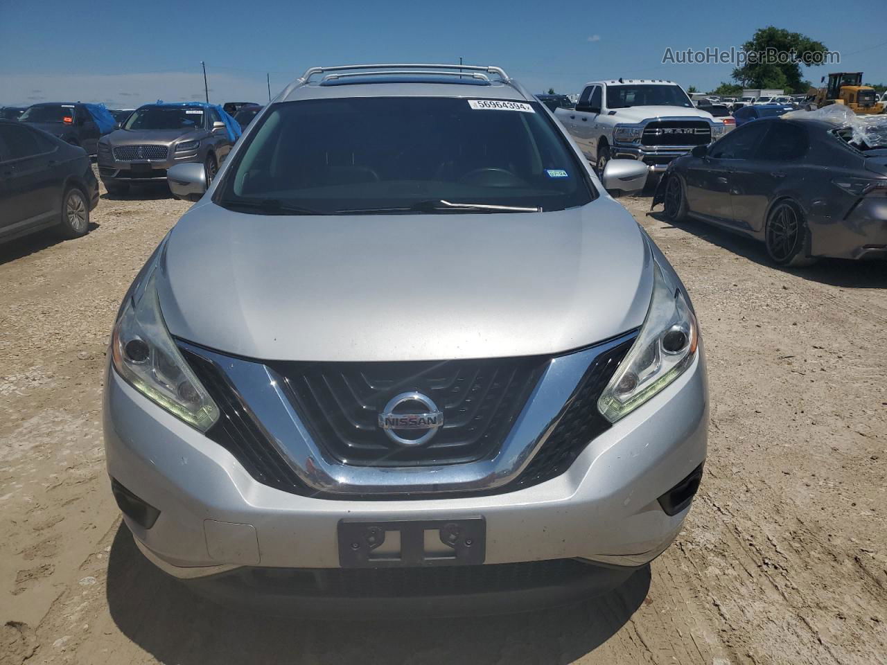 2017 Nissan Murano S Silver vin: 5N1AZ2MG4HN145260