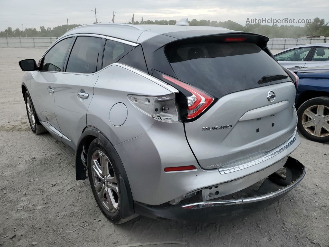 2017 Nissan Murano S Silver vin: 5N1AZ2MG4HN154556