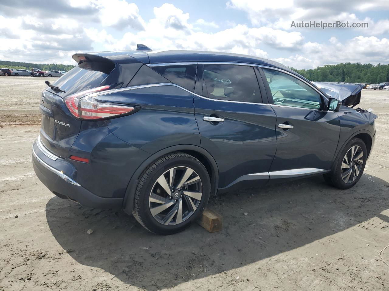 2017 Nissan Murano S Blue vin: 5N1AZ2MG4HN155514