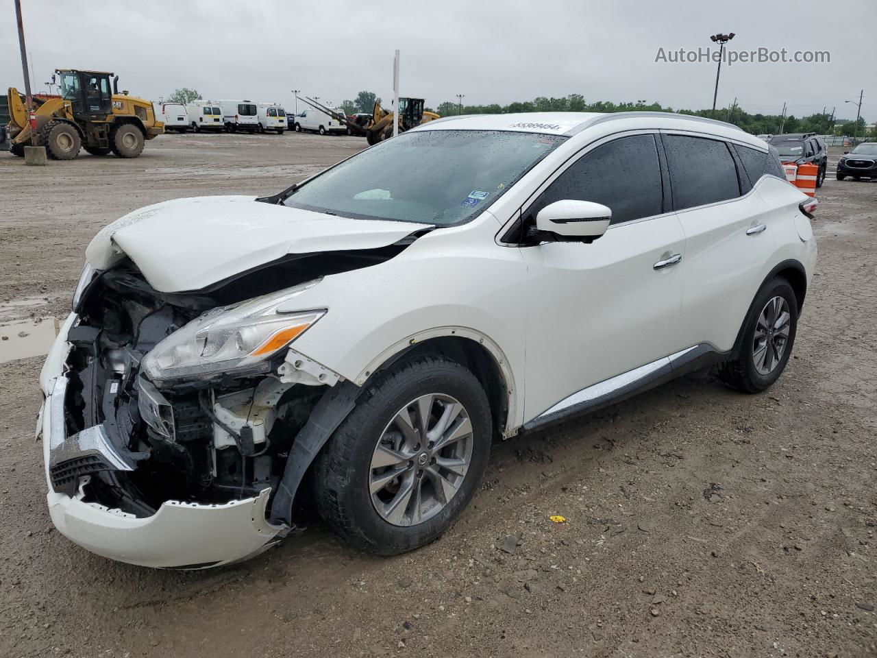 2017 Nissan Murano S White vin: 5N1AZ2MG4HN168814