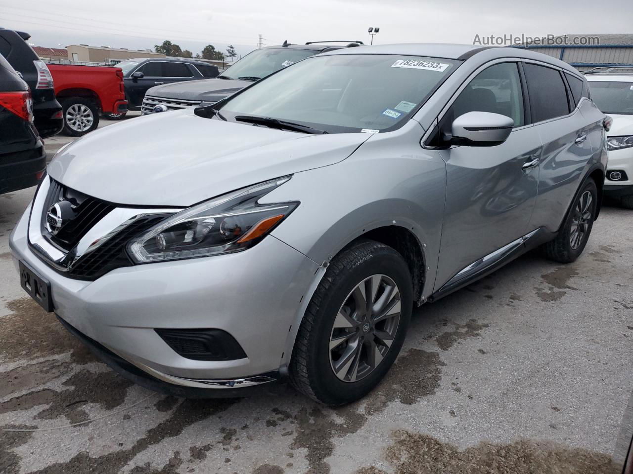 2018 Nissan Murano S Серебряный vin: 5N1AZ2MG4JN164672