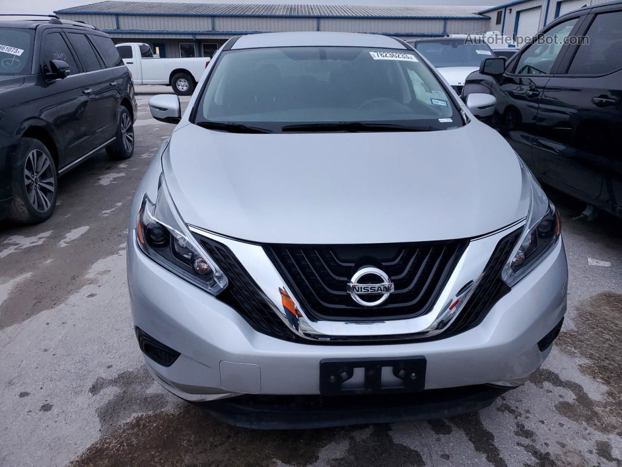 2018 Nissan Murano S Silver vin: 5N1AZ2MG4JN164672