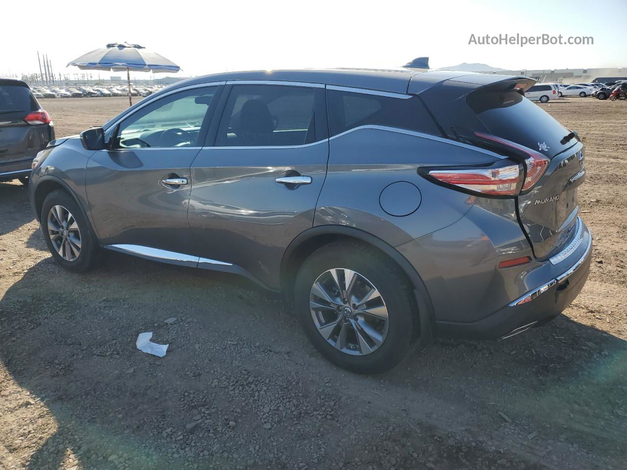 2018 Nissan Murano S Gray vin: 5N1AZ2MG4JN104309