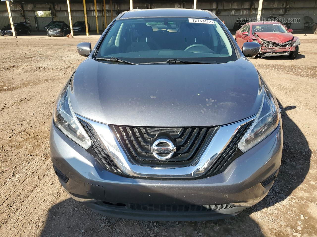 2018 Nissan Murano S Gray vin: 5N1AZ2MG4JN104309