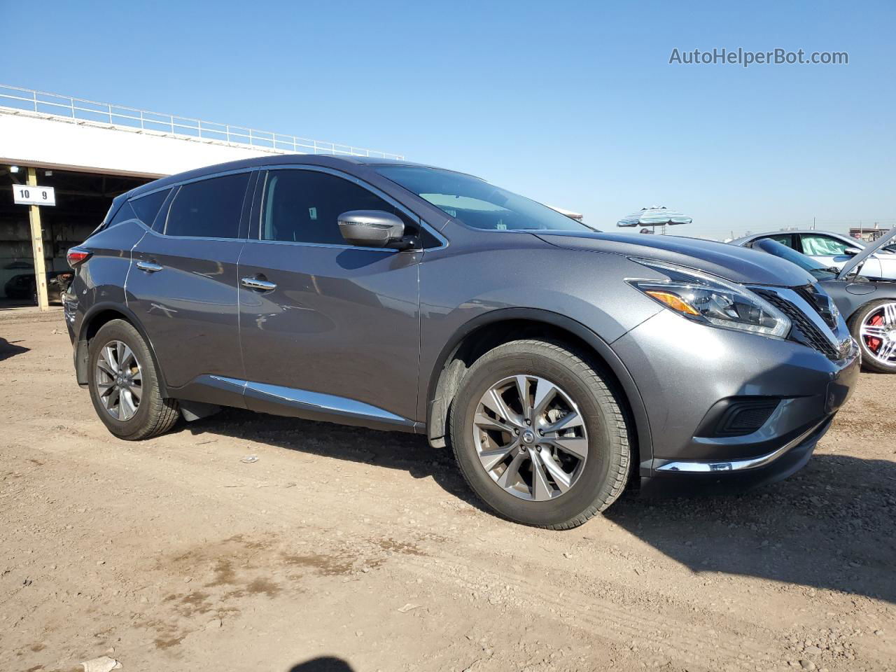 2018 Nissan Murano S Gray vin: 5N1AZ2MG4JN104309