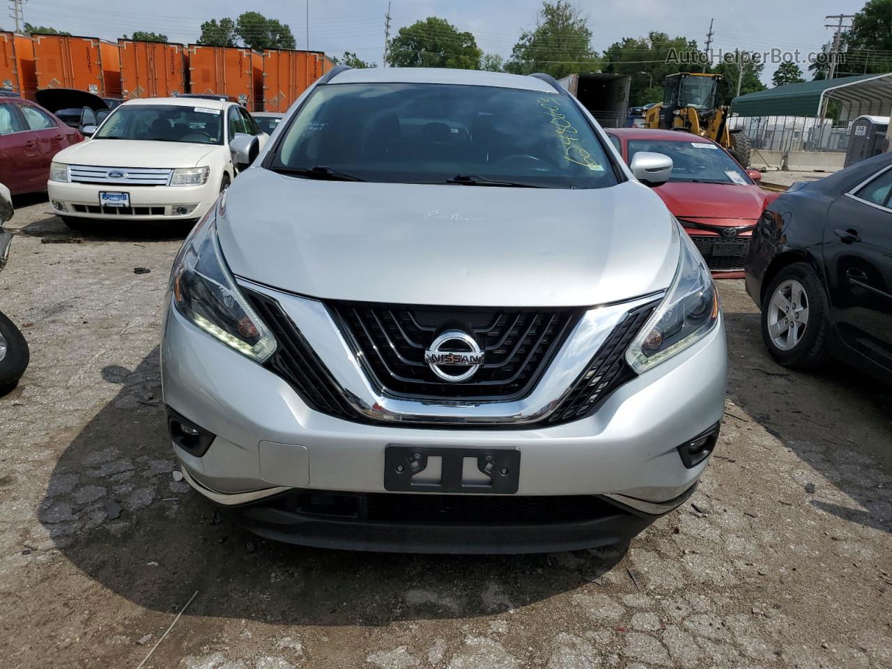 2018 Nissan Murano S Silver vin: 5N1AZ2MG4JN113866