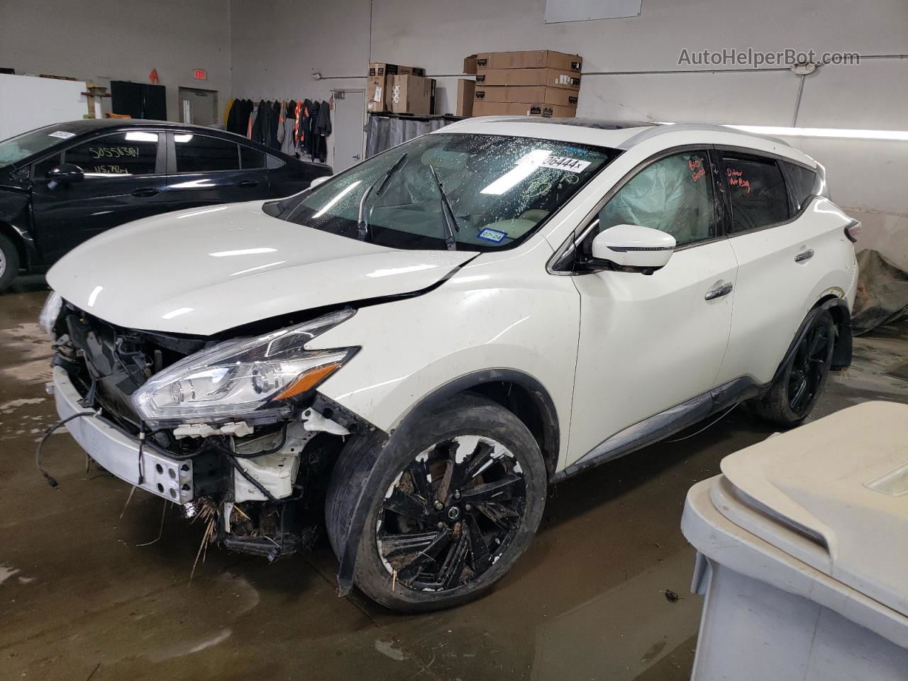 2018 Nissan Murano S White vin: 5N1AZ2MG4JN138816