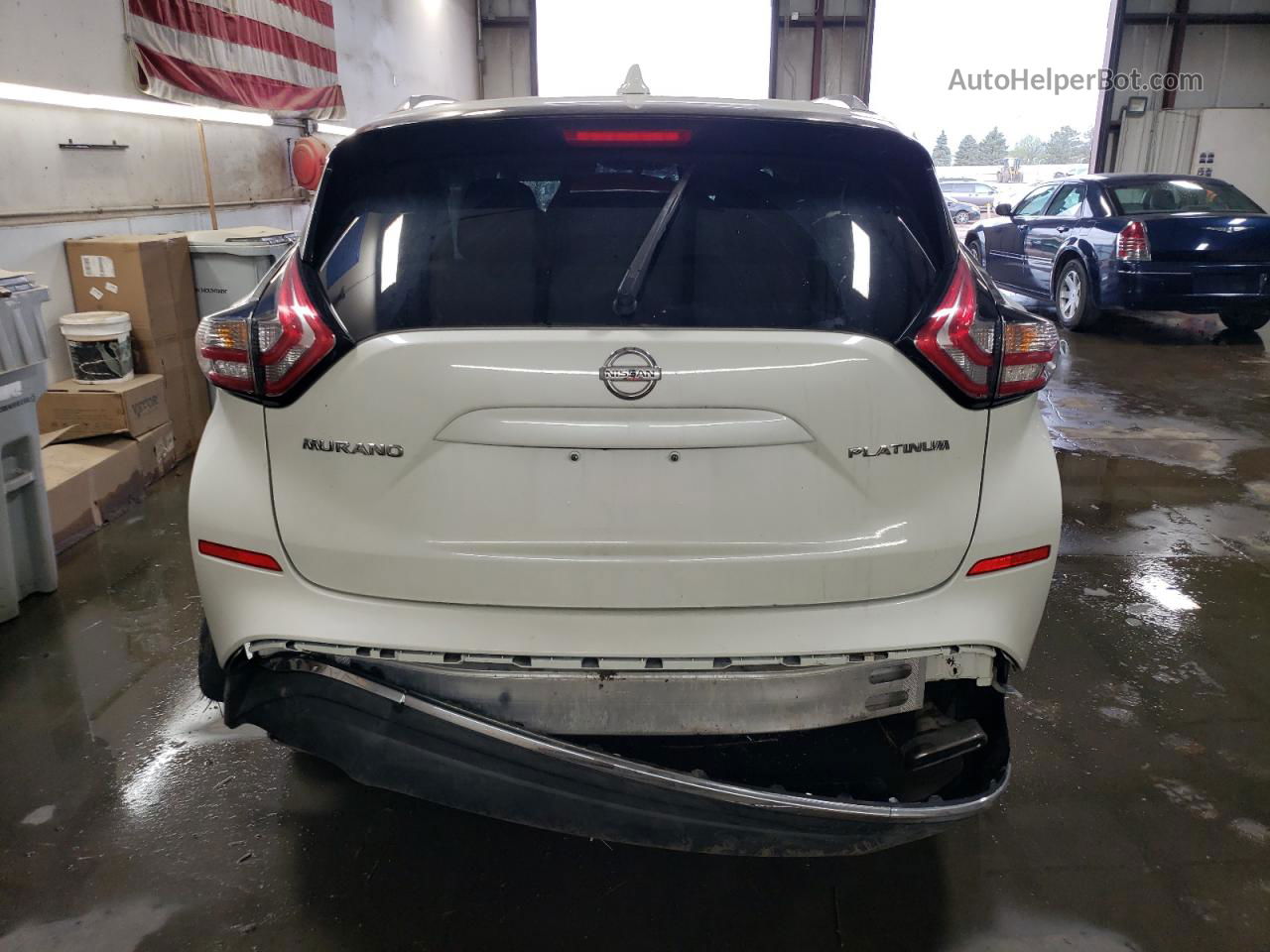 2018 Nissan Murano S White vin: 5N1AZ2MG4JN138816