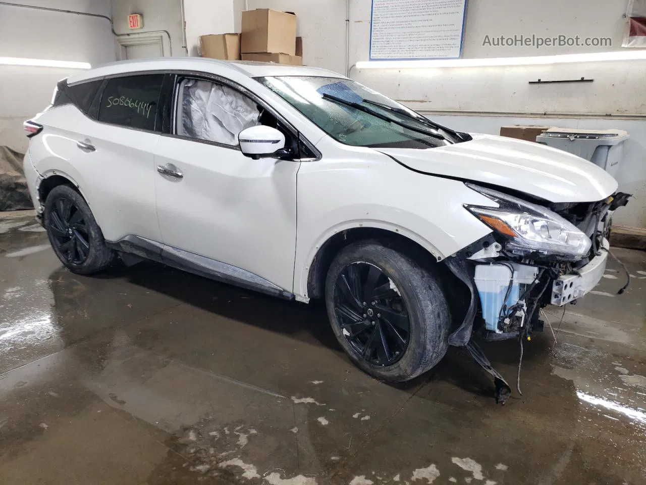 2018 Nissan Murano S White vin: 5N1AZ2MG4JN138816