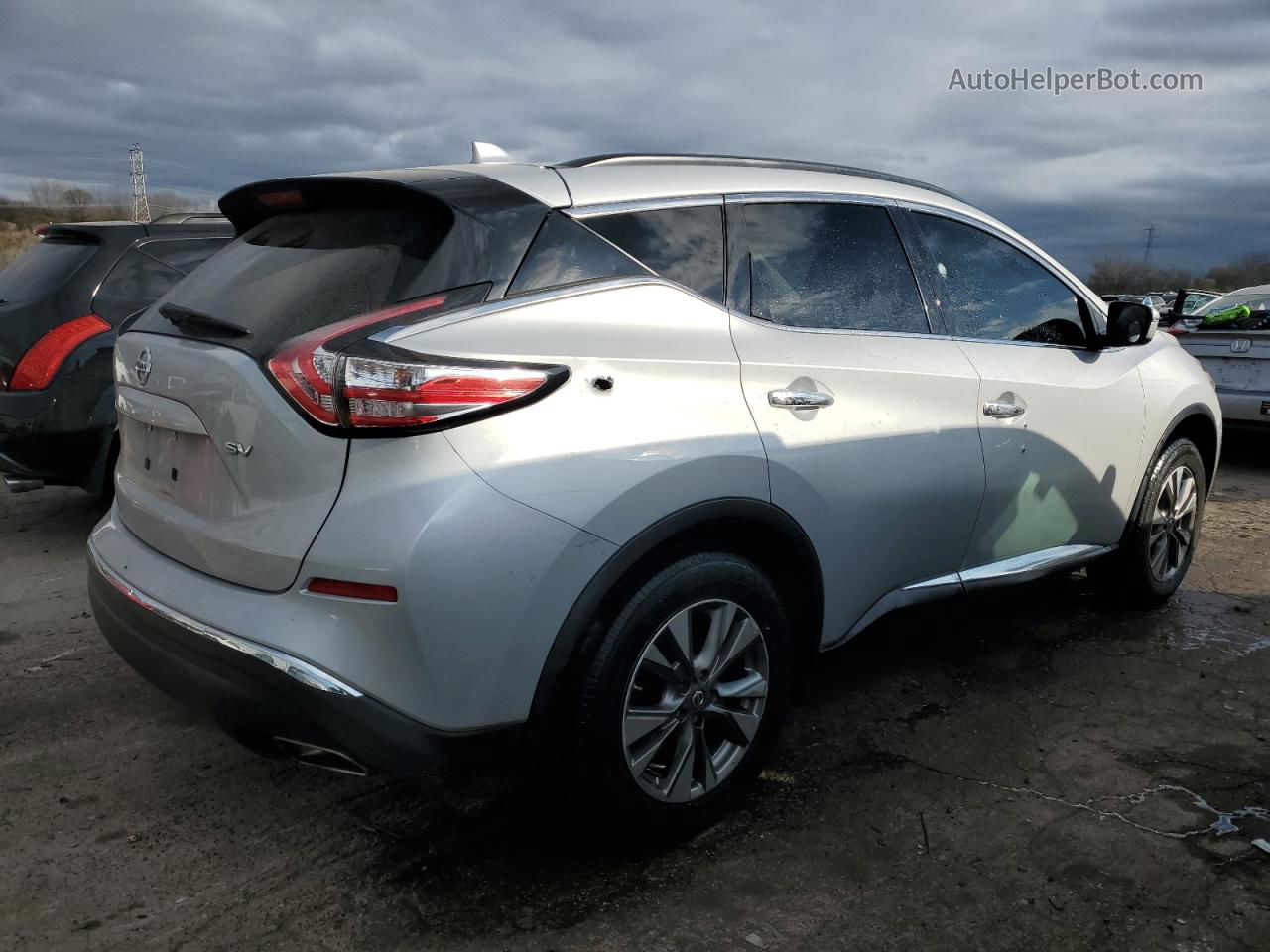 2018 Nissan Murano S Серебряный vin: 5N1AZ2MG4JN144664