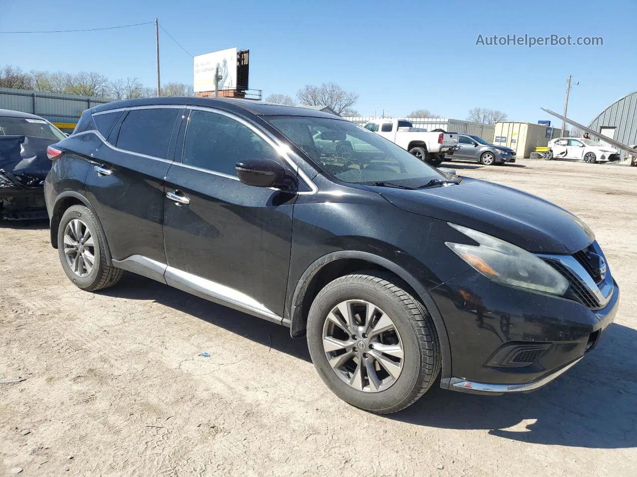 2018 Nissan Murano S Черный vin: 5N1AZ2MG4JN146849