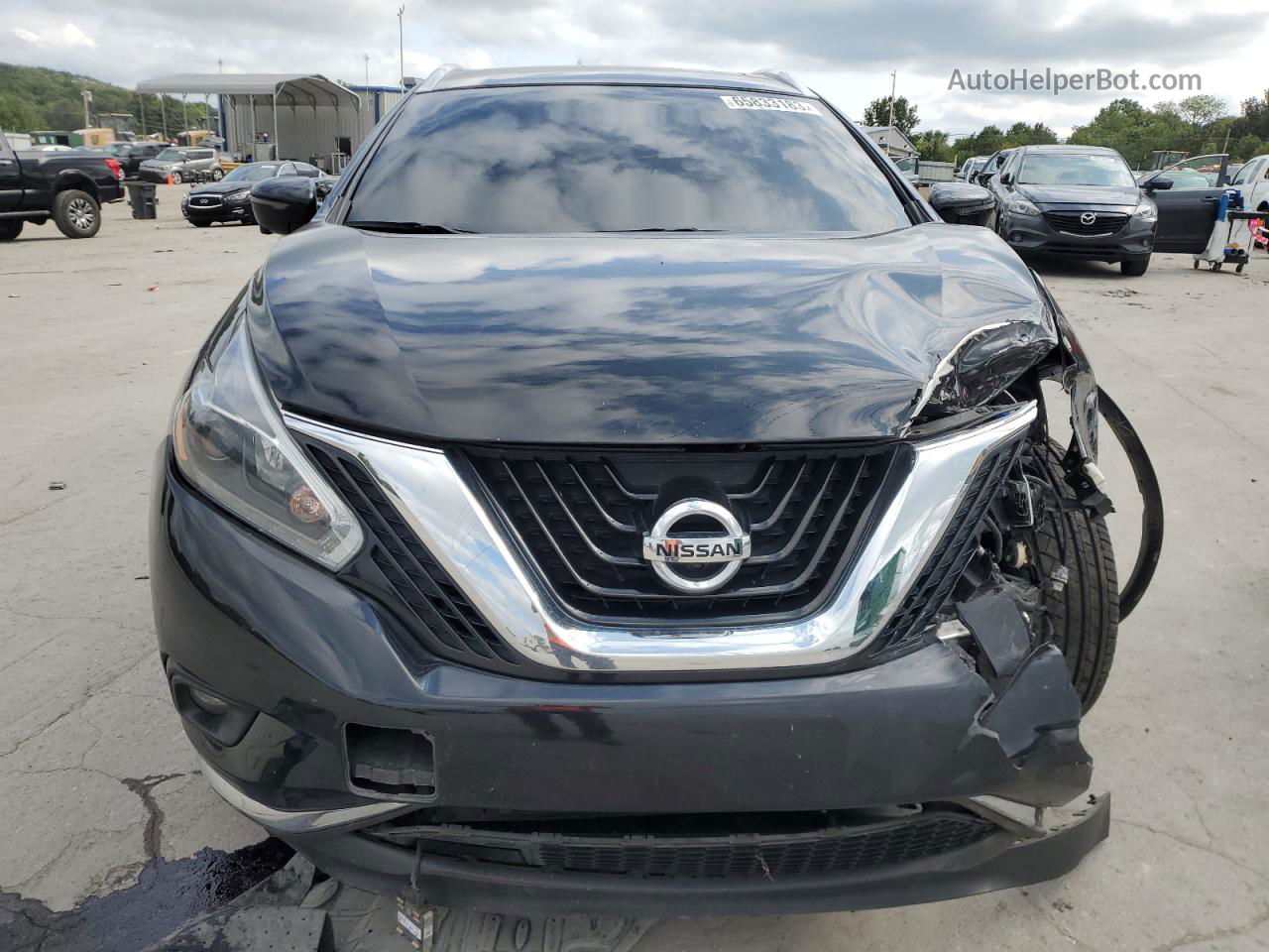 2018 Nissan Murano S Black vin: 5N1AZ2MG4JN158323