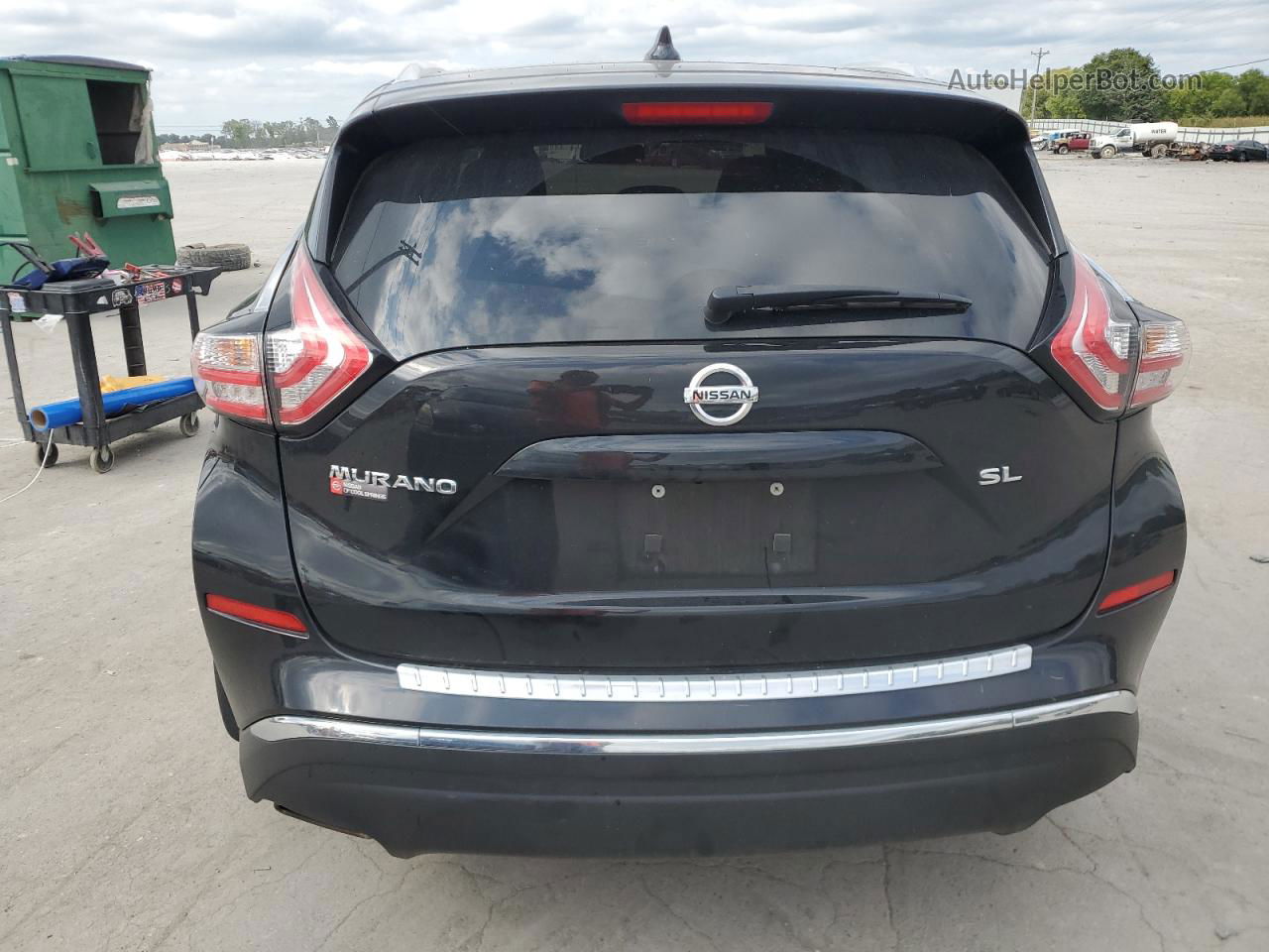 2018 Nissan Murano S Black vin: 5N1AZ2MG4JN158323