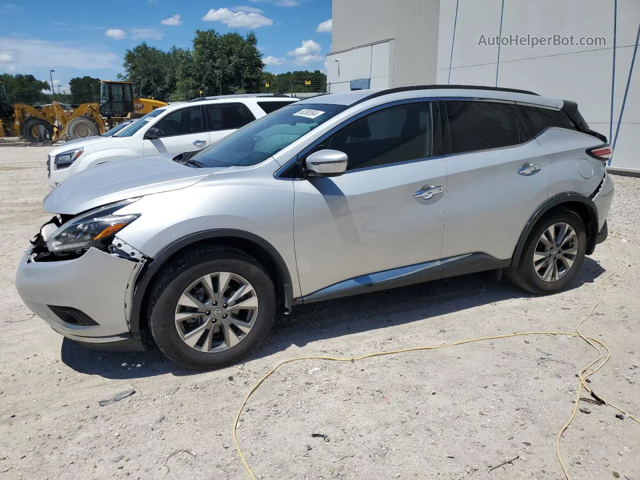 2018 Nissan Murano S Silver vin: 5N1AZ2MG4JN171377