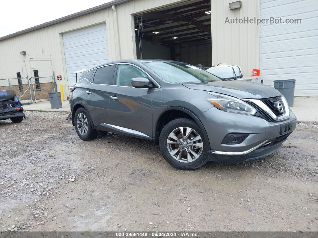 2018 Nissan Murano S Gray vin: 5N1AZ2MG4JN200957