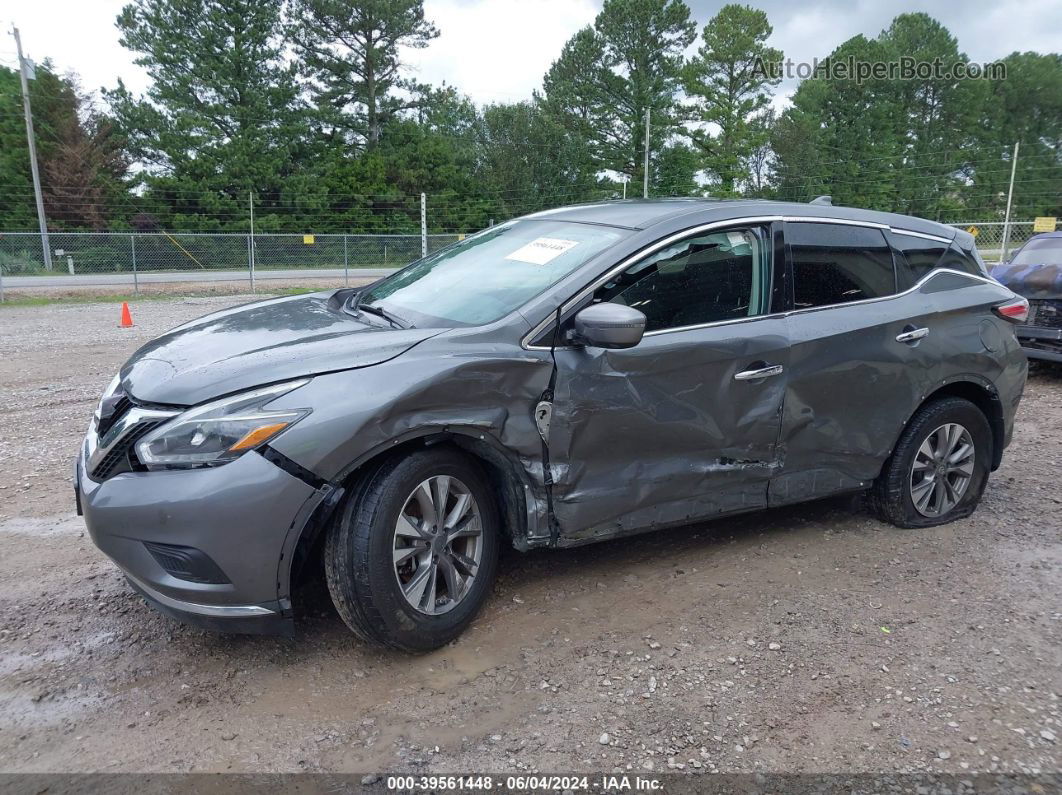 2018 Nissan Murano S Gray vin: 5N1AZ2MG4JN200957