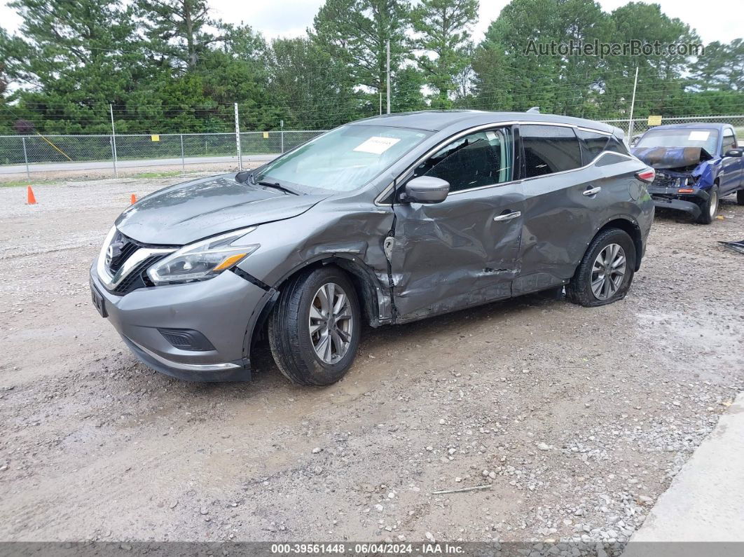 2018 Nissan Murano S Серый vin: 5N1AZ2MG4JN200957