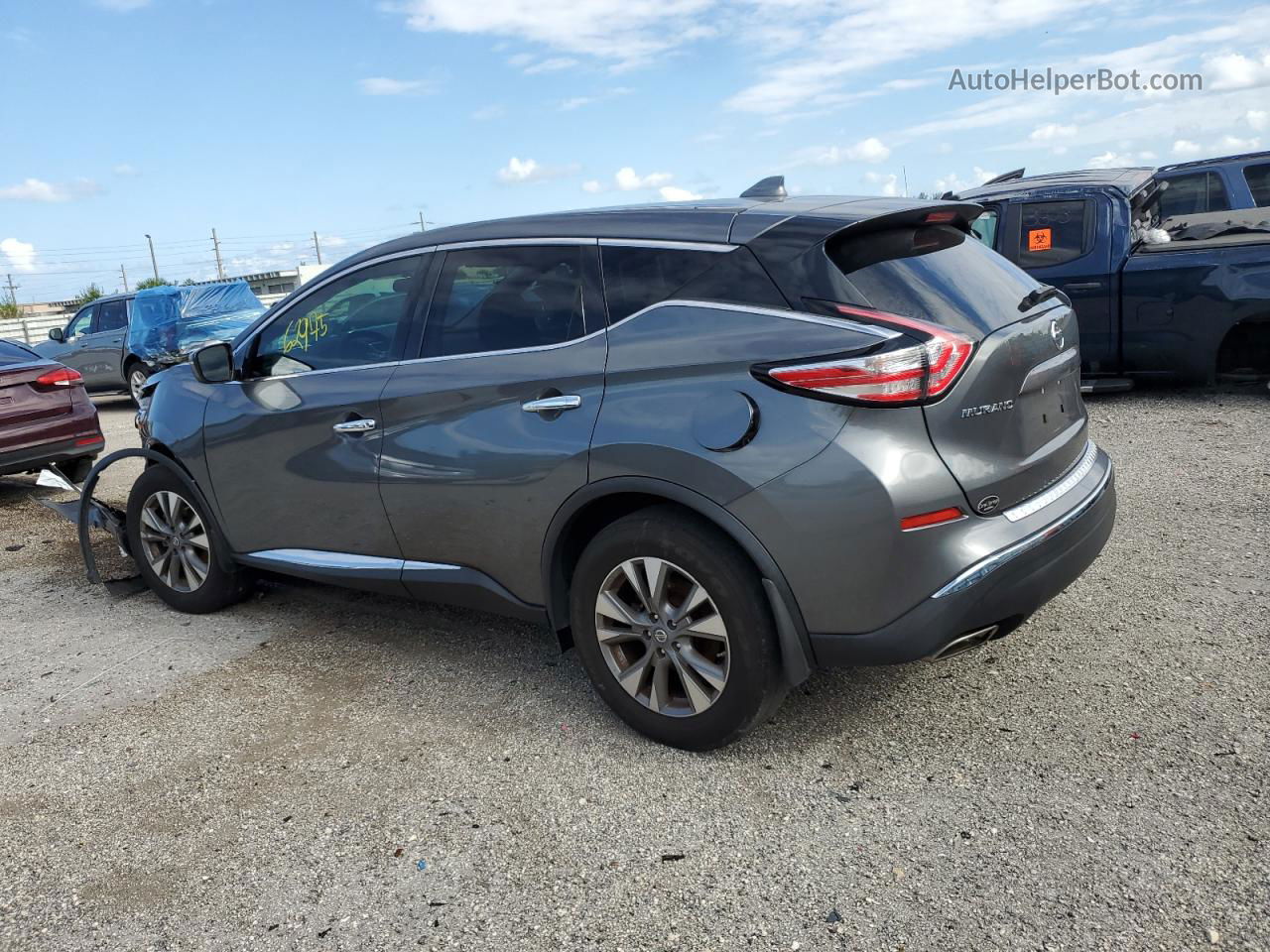 2018 Nissan Murano S Gray vin: 5N1AZ2MG4JN201798