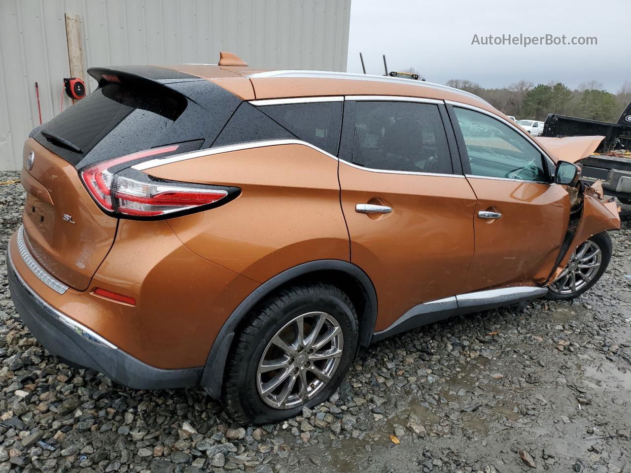 2017 Nissan Murano S Orange vin: 5N1AZ2MG5HN104068