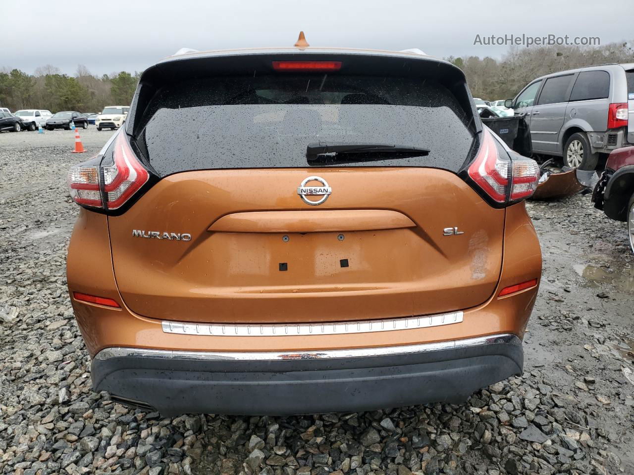 2017 Nissan Murano S Orange vin: 5N1AZ2MG5HN104068