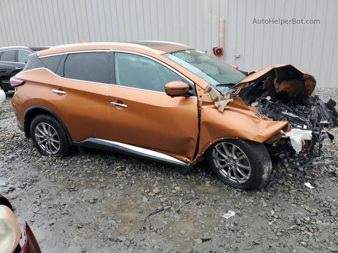 2017 Nissan Murano S Orange vin: 5N1AZ2MG5HN104068