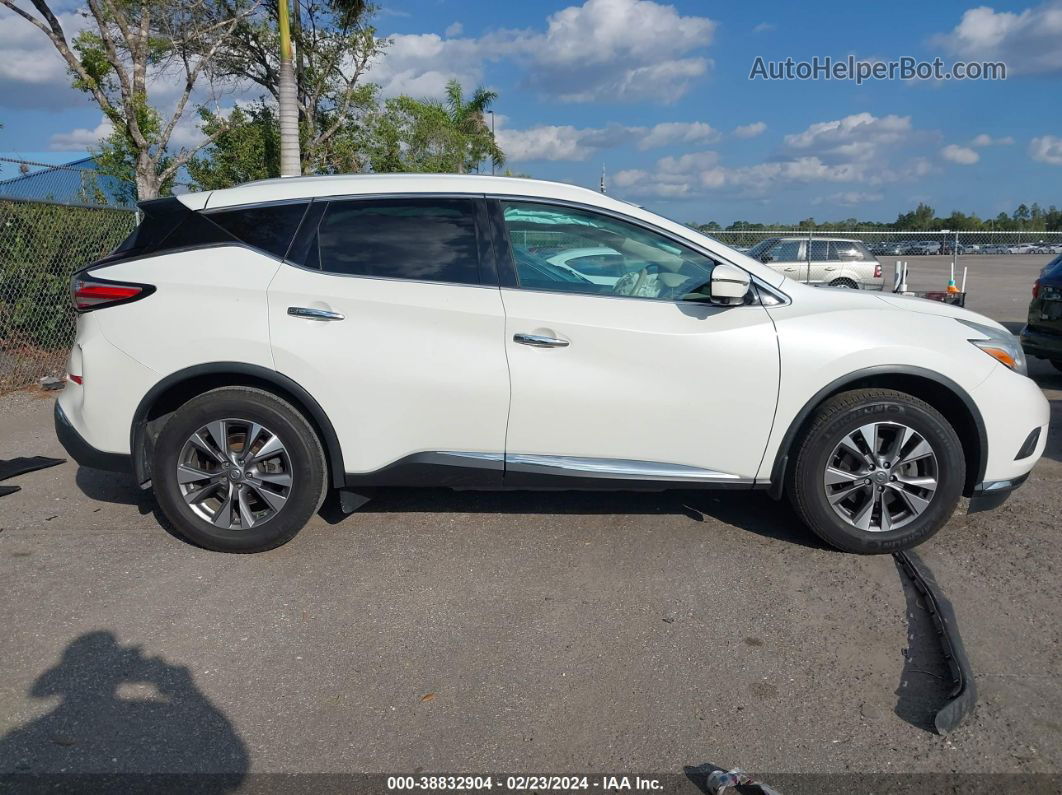 2017 Nissan Murano Sl White vin: 5N1AZ2MG5HN121212