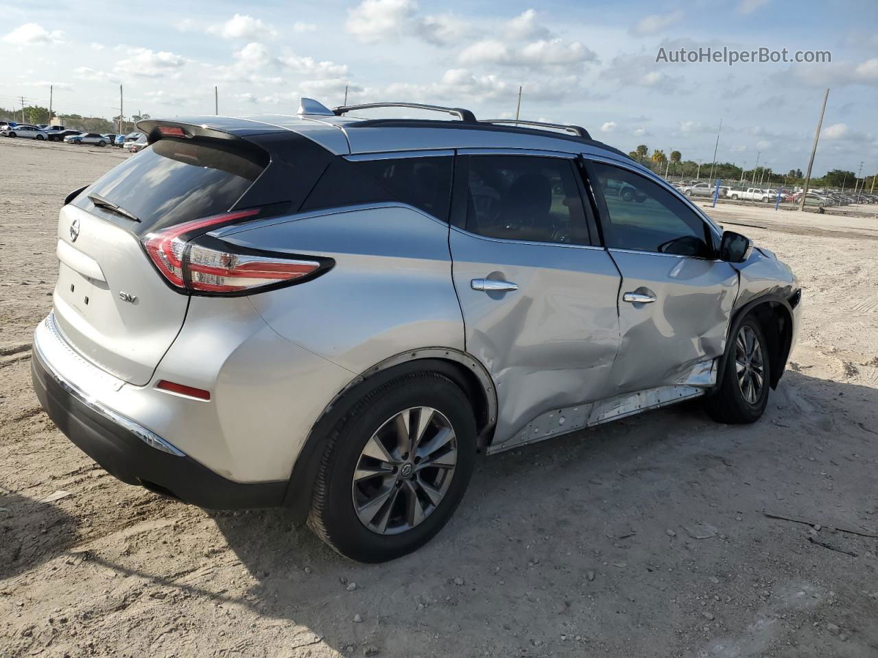 2017 Nissan Murano S Silver vin: 5N1AZ2MG5HN137667