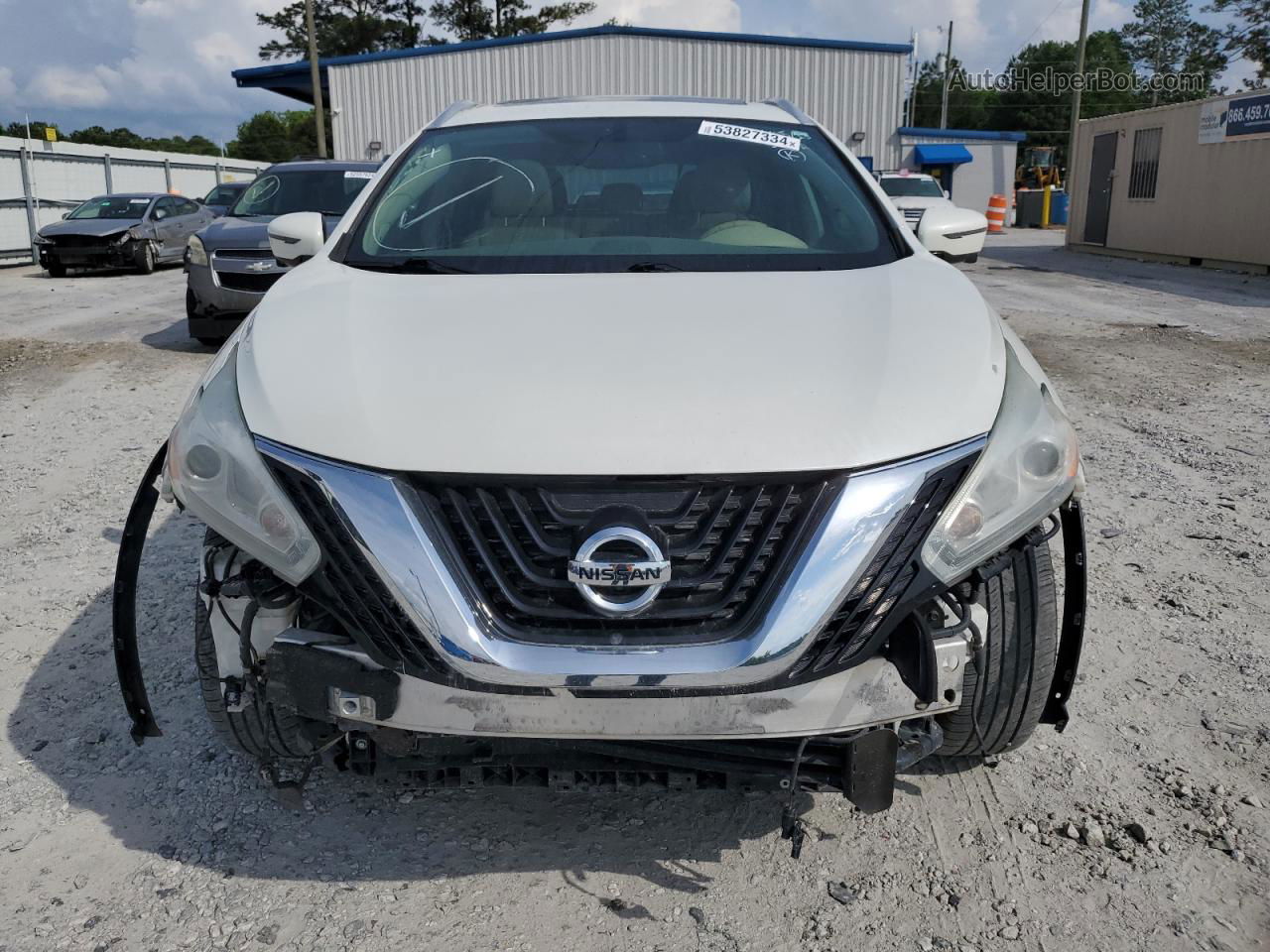 2017 Nissan Murano S White vin: 5N1AZ2MG5HN145672