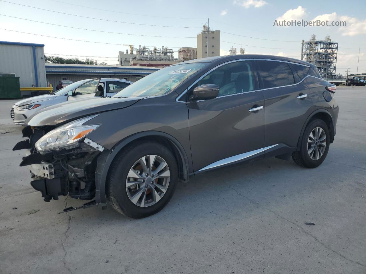 2017 Nissan Murano S Серый vin: 5N1AZ2MG5HN174668