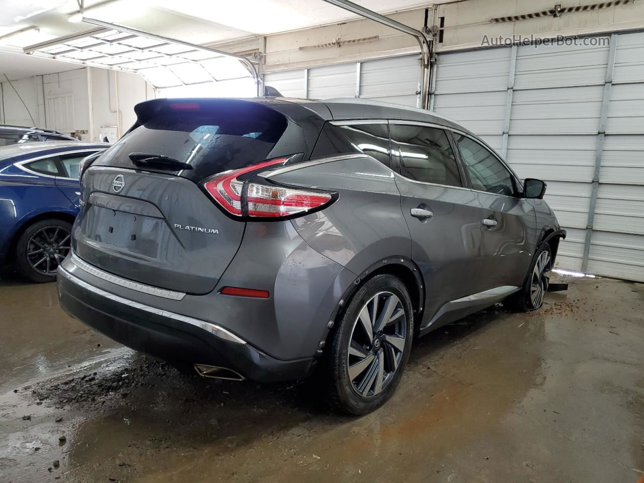 2018 Nissan Murano S Серый vin: 5N1AZ2MG5JN119076