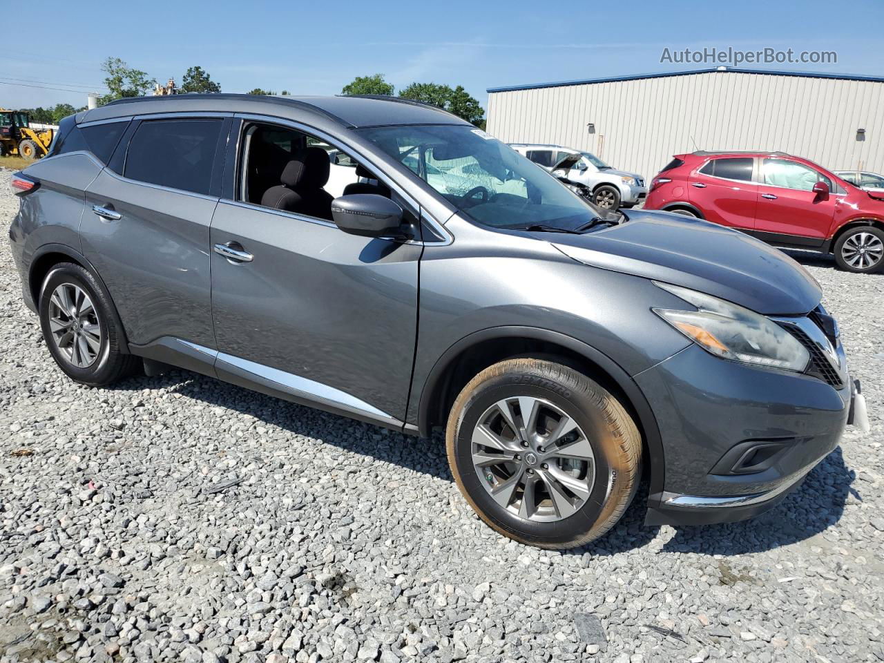 2018 Nissan Murano S Gray vin: 5N1AZ2MG5JN134743