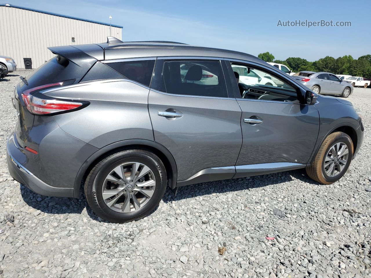 2018 Nissan Murano S Gray vin: 5N1AZ2MG5JN134743