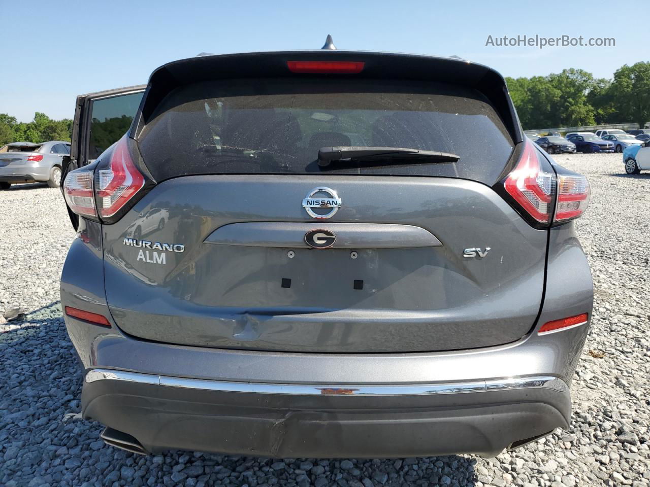 2018 Nissan Murano S Gray vin: 5N1AZ2MG5JN134743