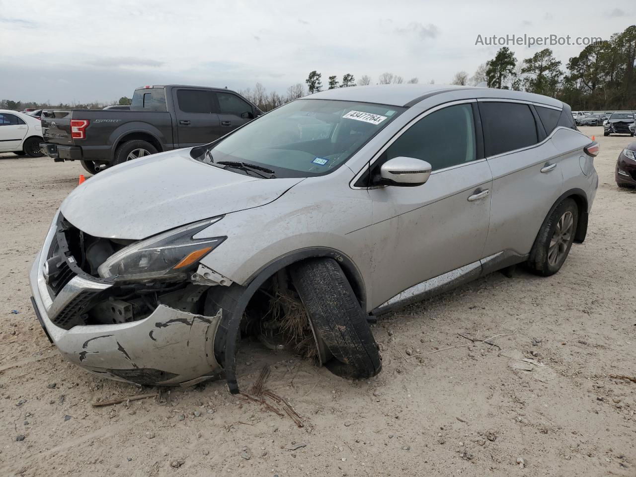 2018 Nissan Murano S Silver vin: 5N1AZ2MG5JN148593