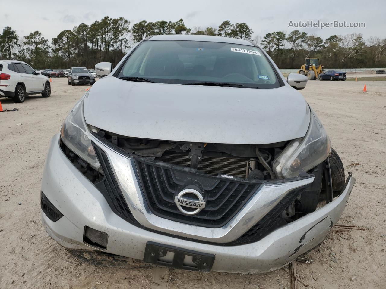 2018 Nissan Murano S Silver vin: 5N1AZ2MG5JN148593