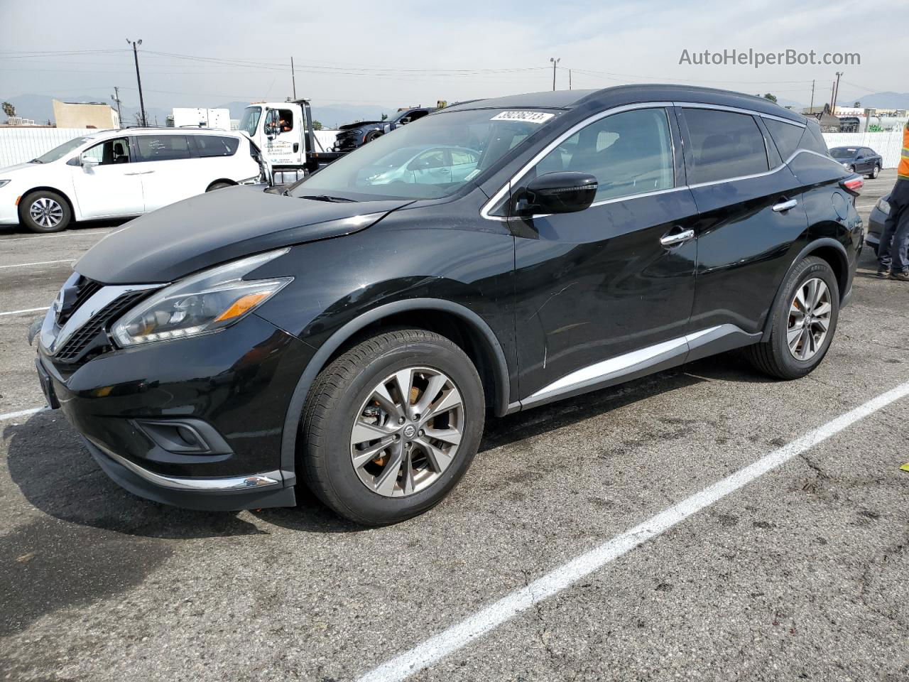 2018 Nissan Murano S Black vin: 5N1AZ2MG5JN165734