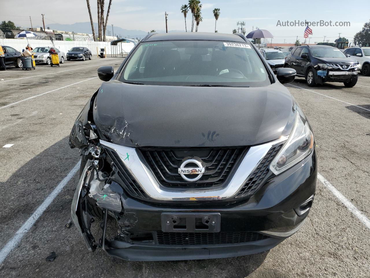 2018 Nissan Murano S Black vin: 5N1AZ2MG5JN165734