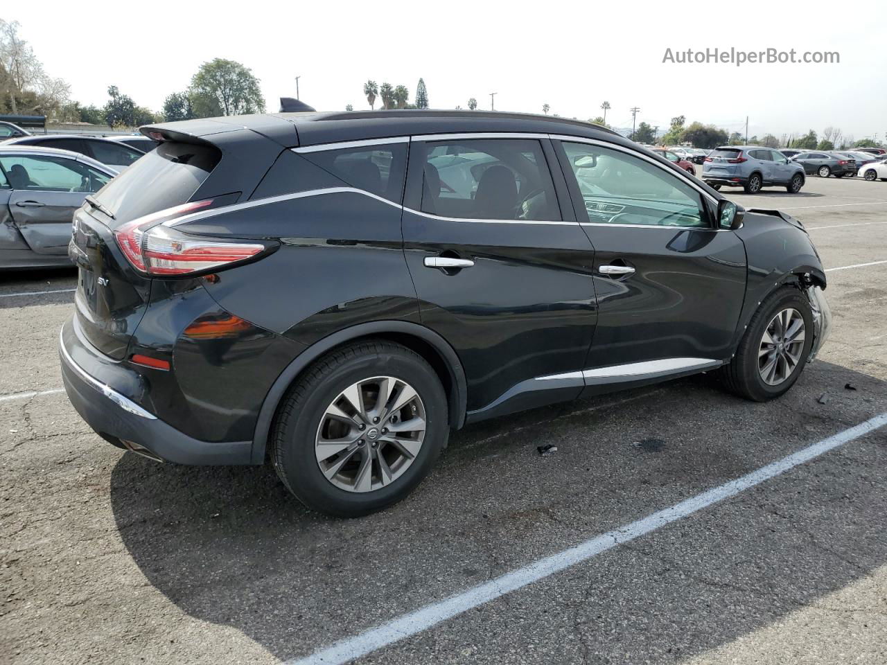 2018 Nissan Murano S Black vin: 5N1AZ2MG5JN165734