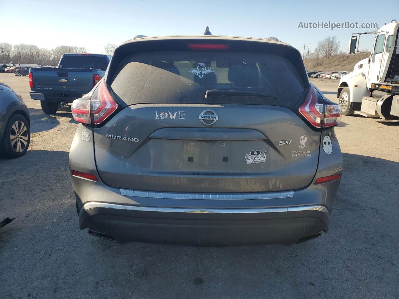 2018 Nissan Murano S Серый vin: 5N1AZ2MG5JN187118