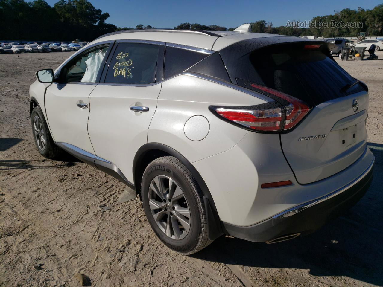 2018 Nissan Murano S White vin: 5N1AZ2MG5JN202264