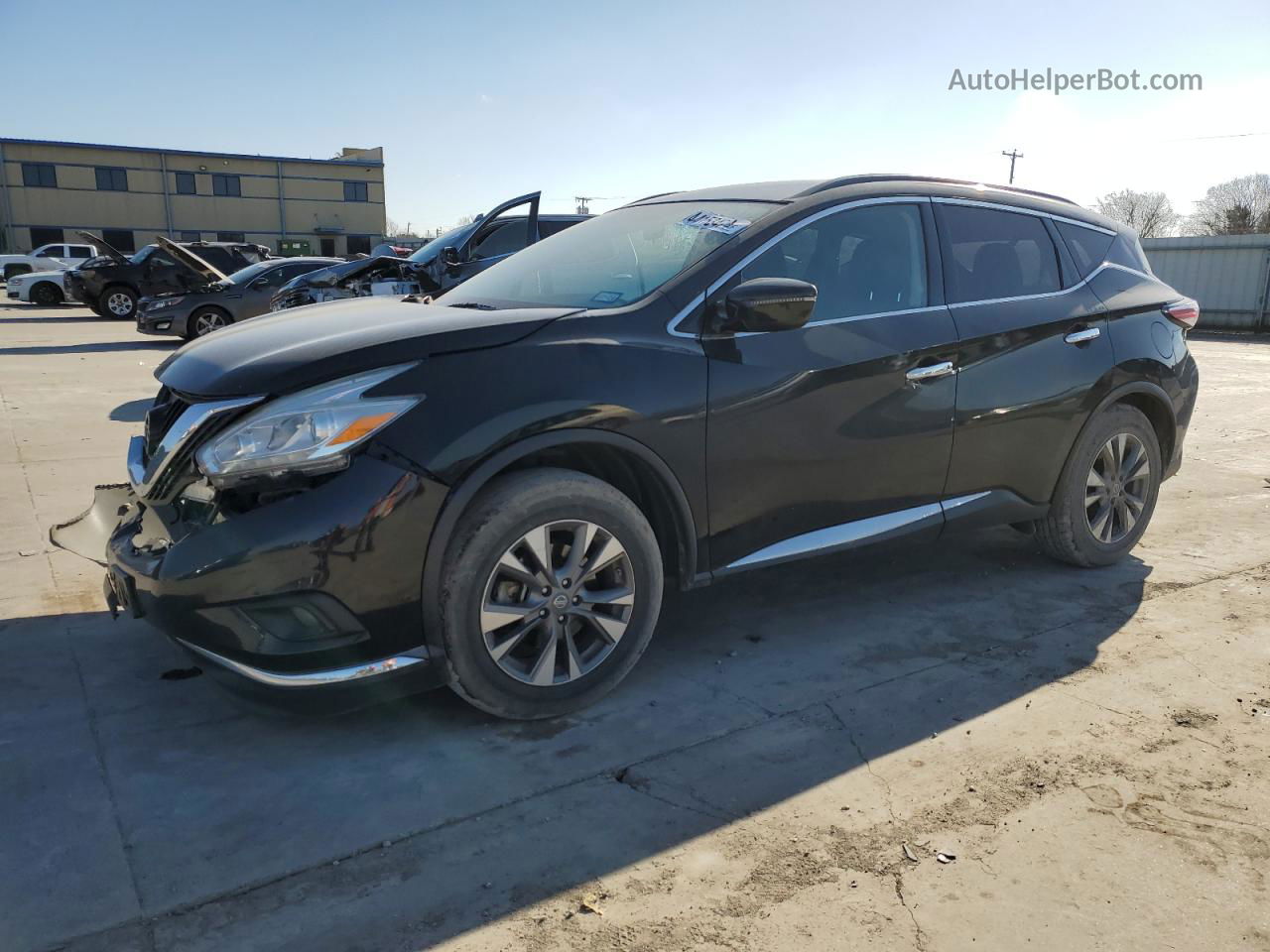 2017 Nissan Murano S Black vin: 5N1AZ2MG6HN101177