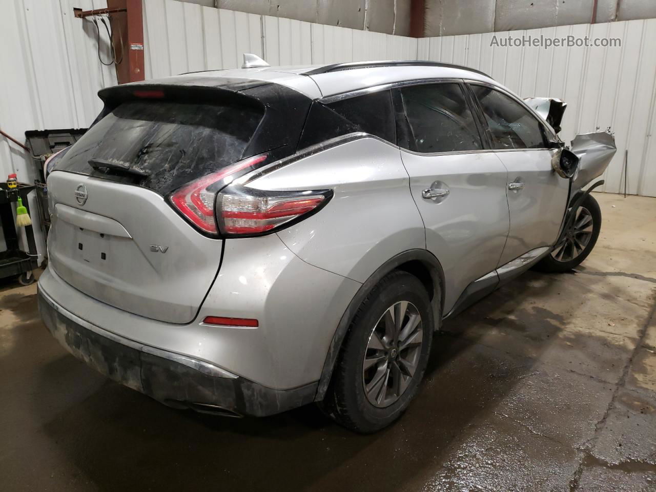 2017 Nissan Murano S Silver vin: 5N1AZ2MG6HN111997