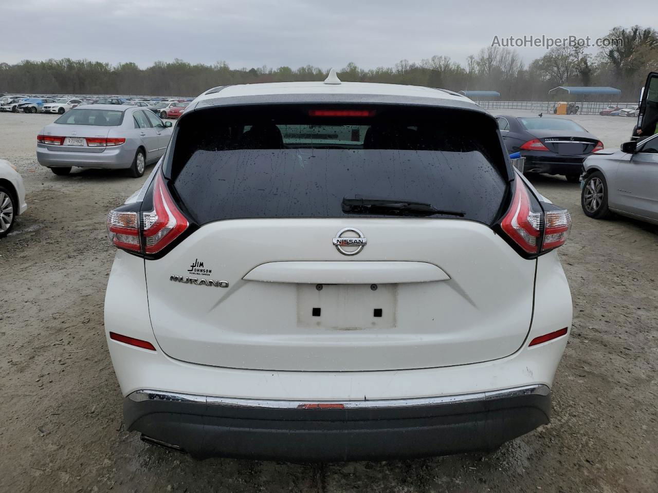 2017 Nissan Murano S White vin: 5N1AZ2MG6HN130260